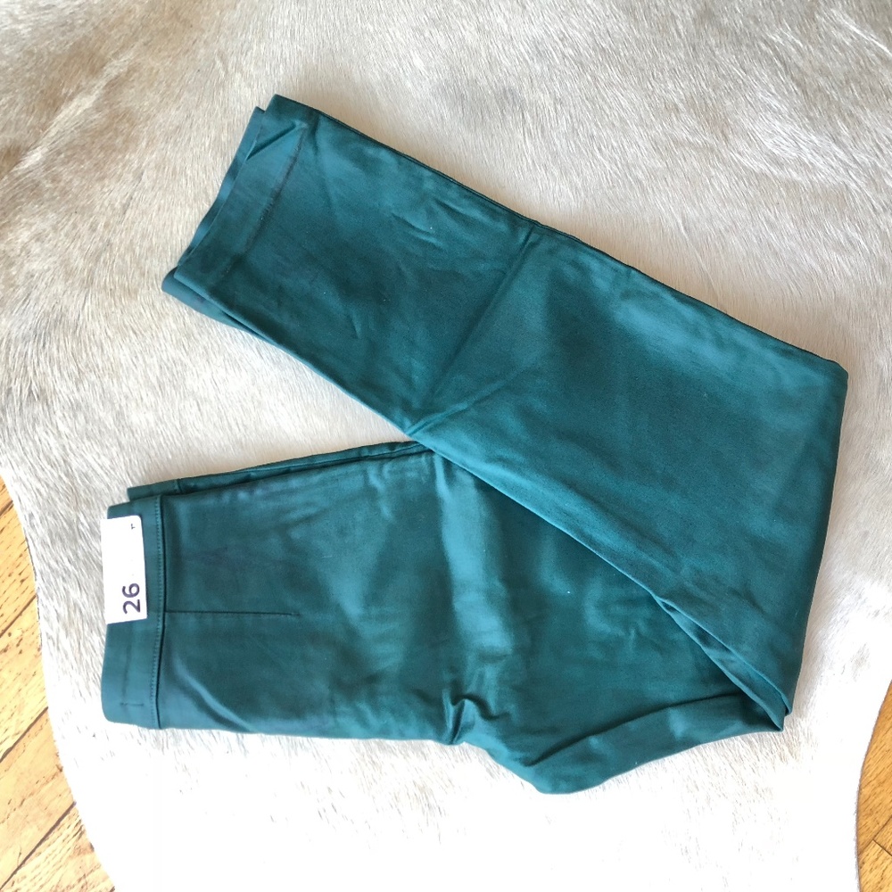 NWT Joe's Jeans Green Faux Leather Pants